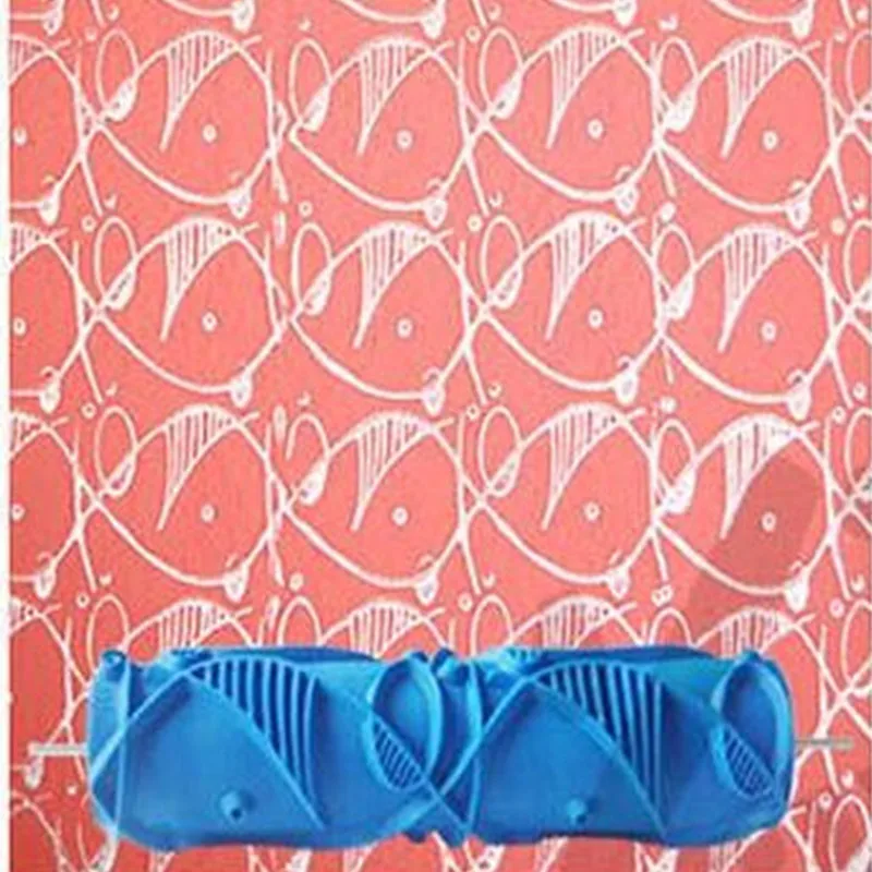 

7" Rubber Brush Tool Wall Decoration Paint Roller Coating Wallpaper Room House Wallpaper Modern Decoration Painting Tool 150C