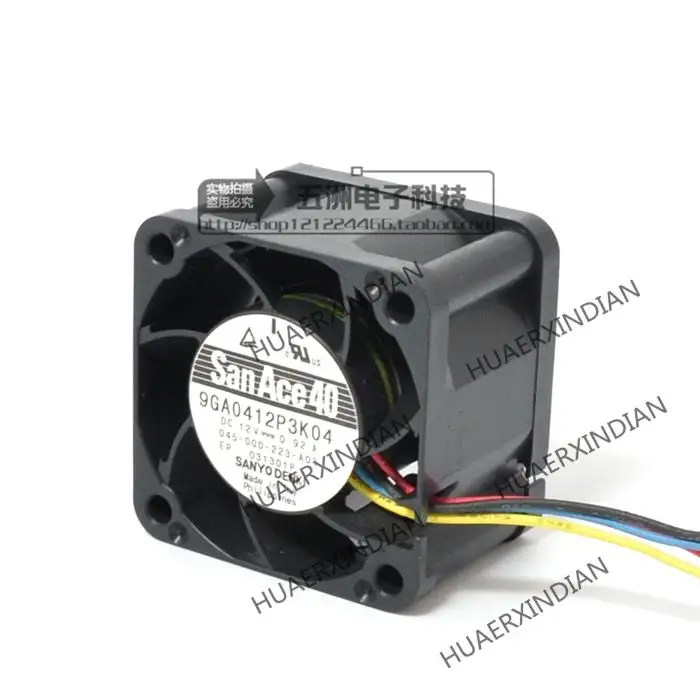 

New 9leds 4028 12V 0.92a 4cm Violent Max Airflow Rate Server Cooling Fan Assembly Kit