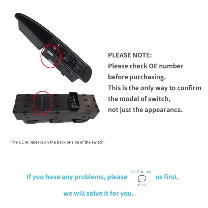 Передний левый Электрический главный выключатель стеклоподъемника кнопка