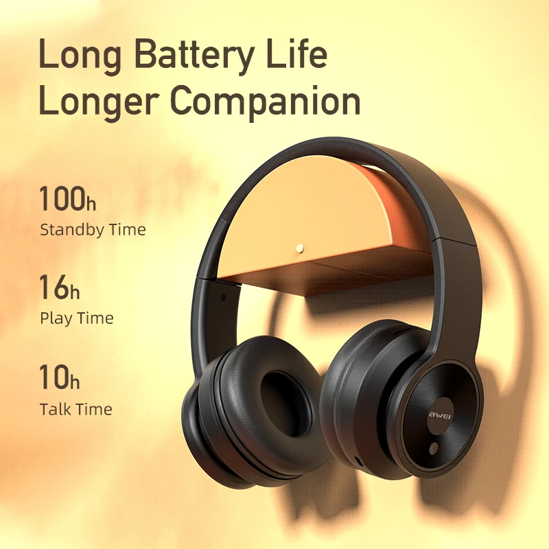Awei A996BL беспроводные наушники V5.0 HiFi Handfree Bluetooth для игр спорта ПК |