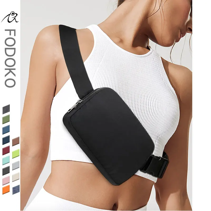 

Fanny Pack Nylon Waterproof Chest Cover Outdoor Sports Running Fanny Pack Dew cross-body Fanny Pack For Men And Women