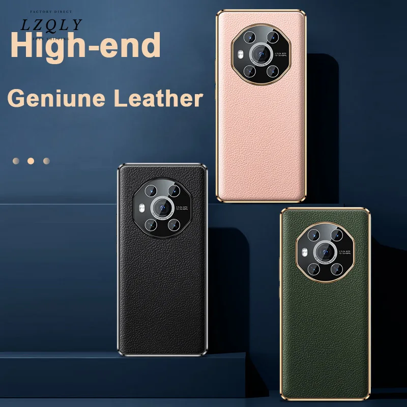 

Роскошный чехол из натуральной коровьей кожи для телефона Huawei Mate 40 Pro Corium, чехол для Huawei Mate 40 Pro, бампер