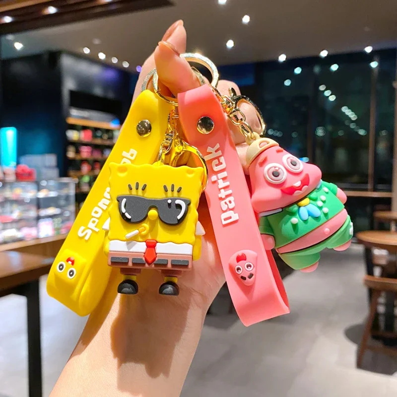 MINISO милый Губка Боб квадратные штаны автомобильный брелок аксессуары Патрик