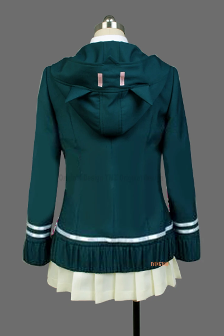 Женский костюм для косплея Danganronpa Dangan Ronpa 2 Chiaki Nanami Хэллоуина аниме Униформа и