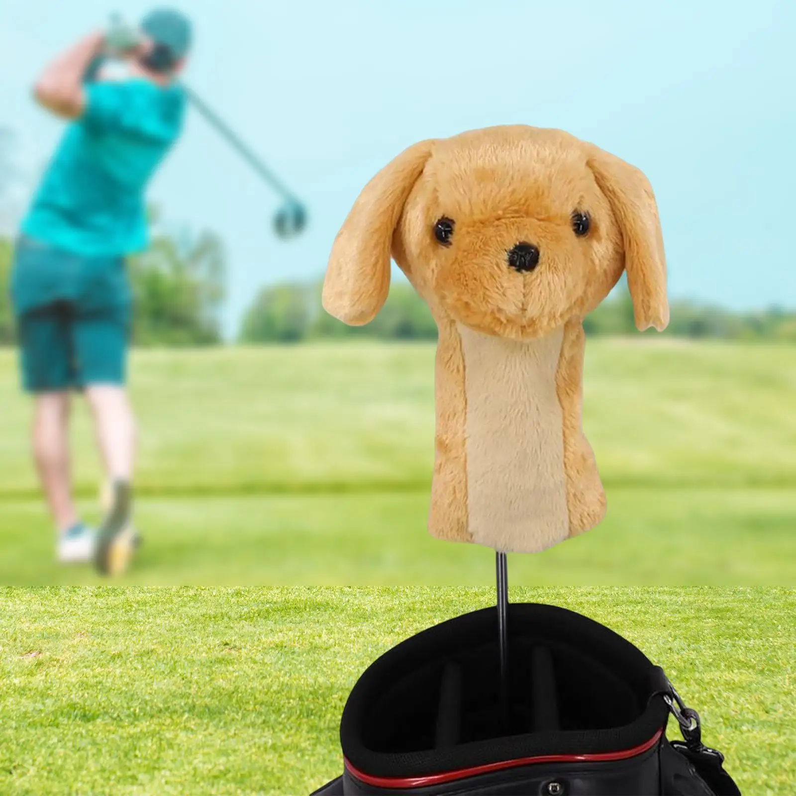 

Dog Shaped Club Head Covers Travel Transport Giveaway Anti Scratch Equipment Exquisite Golf Wood Headcover Protector Golfer Gift