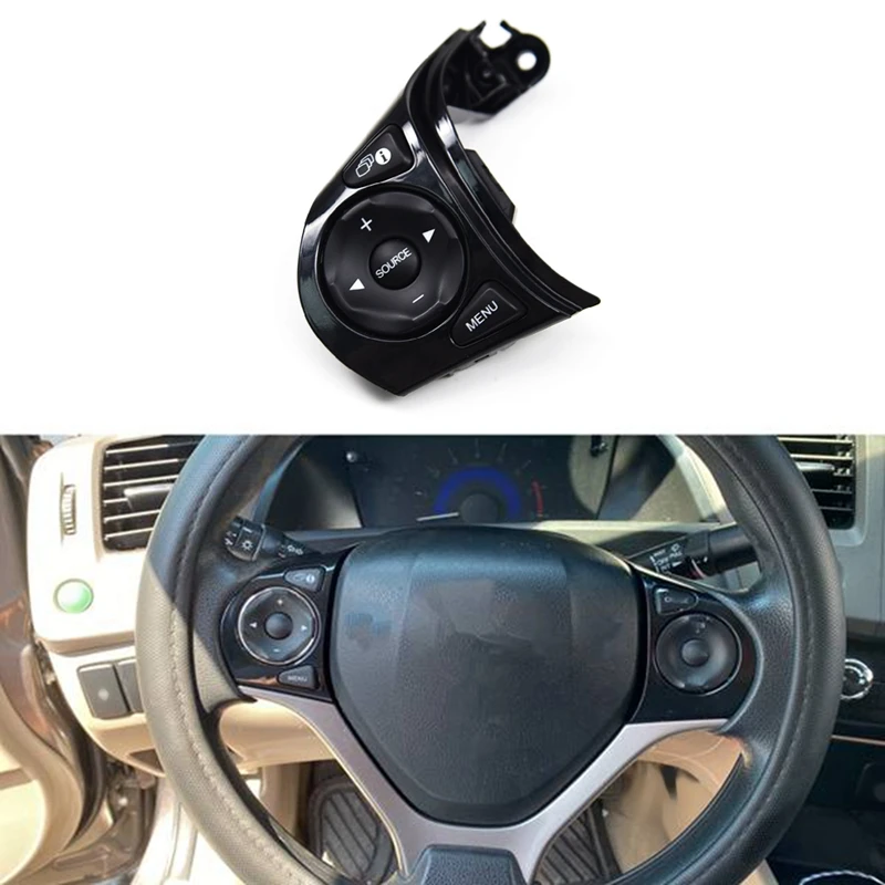 

Car Multifunction Steering Wheel Left Button Cruise Control Switch Replacement For Honda Civic 1.8L 2012-2015 35880-TR0-A02