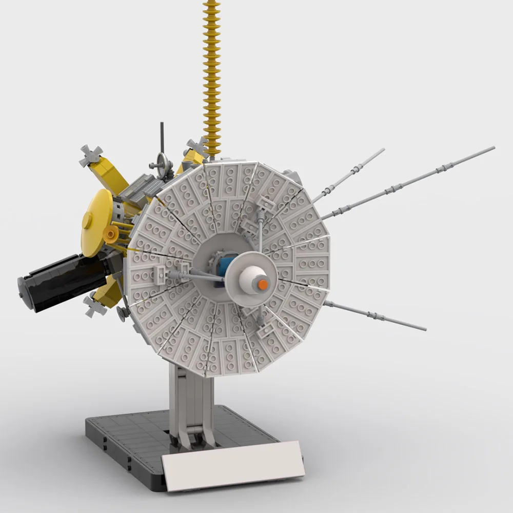 

MOC Space Saturns Moon Detector Building Block Cassini-Huygens Space Probe Scale 1:12 Kit Voyagers 1-2 Explore Rocket Brick Toy