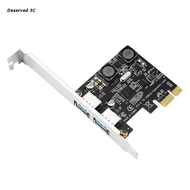

R9CB PCI-E Desktop Adapter Card PCI Express 1X to USB 3.0 Portsfor Windows Server