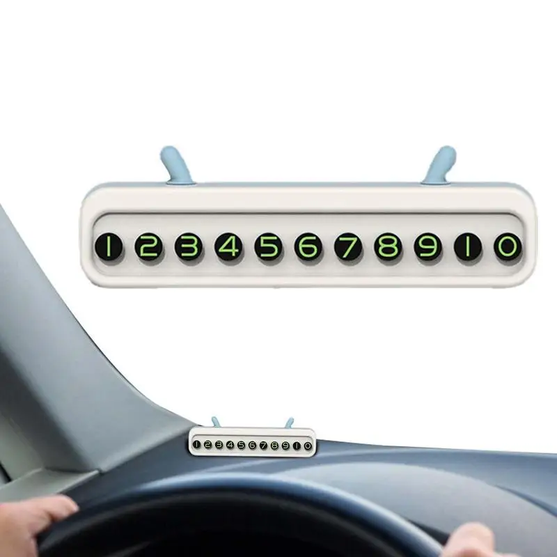 

Car Parking Number Plate Ear StyleTemporary Car Parking Phone Number Card Automobile Temporary Car Parking Card Automobile