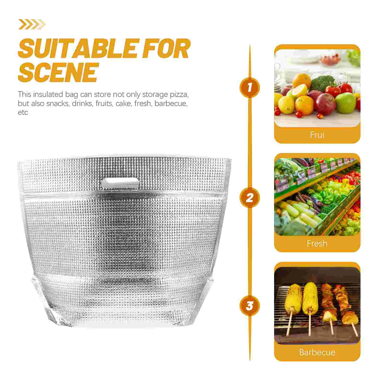 wa 5-częściowa torba izolacyjna do przechowywania żywności Wielofunkcyjna izolowana termiczna Wygodna w gospodarstwie domowym