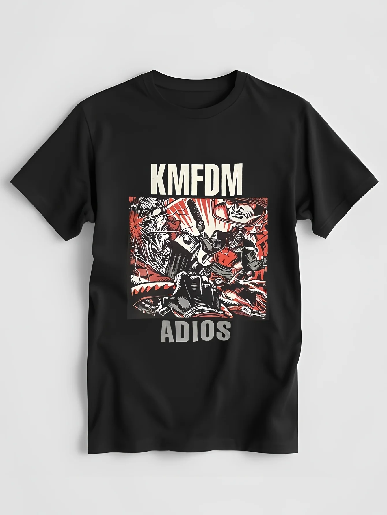Футболка KMFDM ADIOS различных размеров промышленный металл