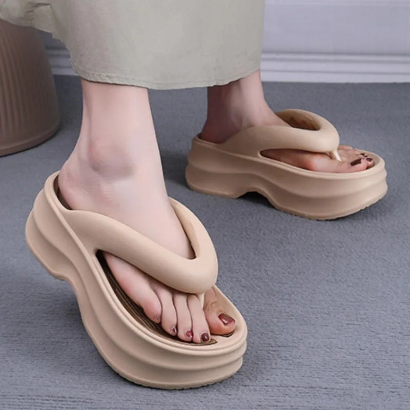 Шлепанцы женские летние из ЭВА удобные нескользящие мягкая подошва толстая