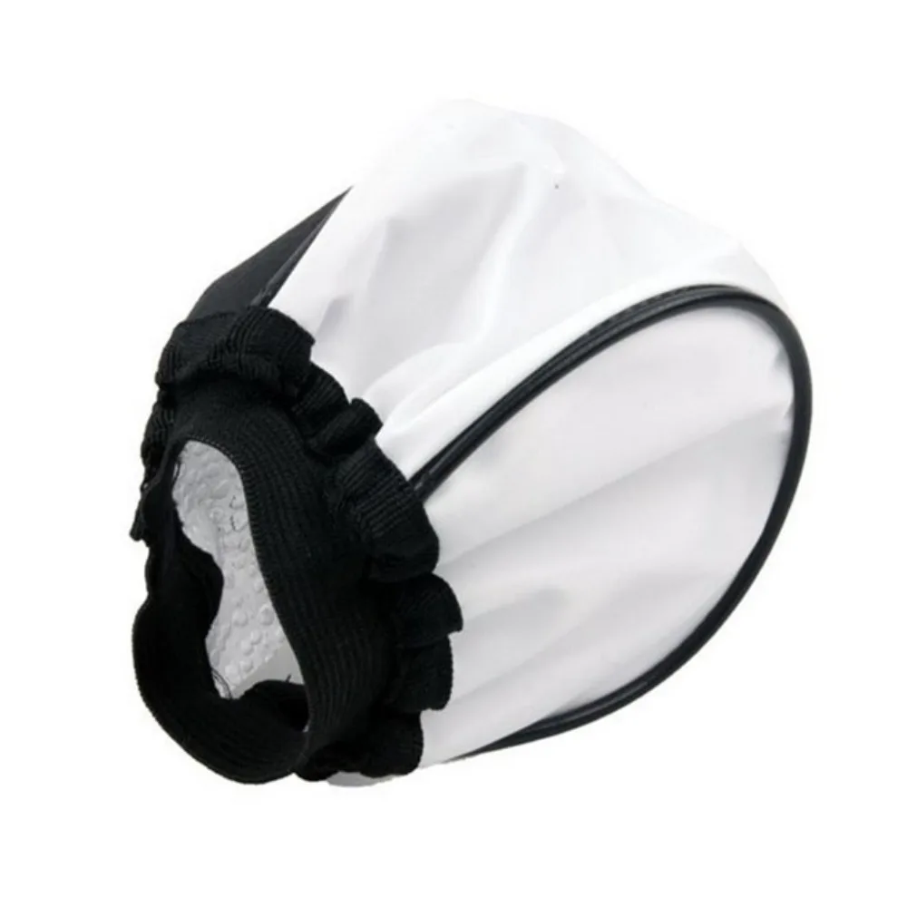 Модный тканевый рассеиватель для вспышки белый мягкий застежка на резинке