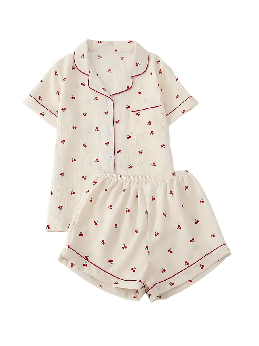 Женский пижамный комплект из 2 предметов одежда для дома свободные топы с