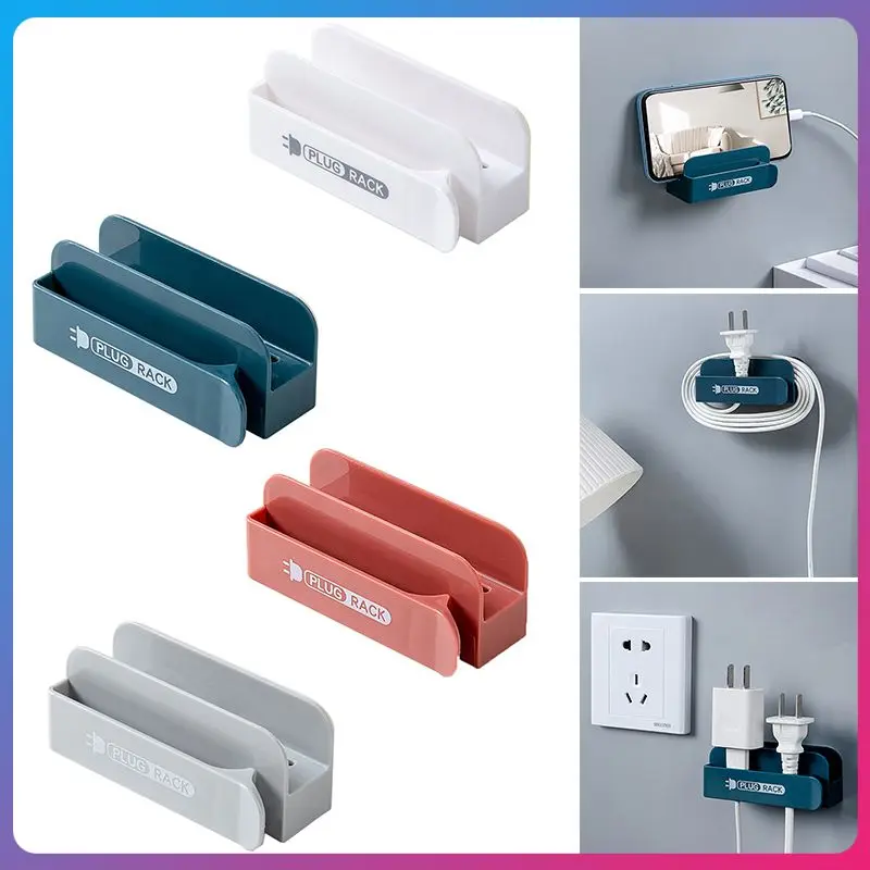 

Creative Windable Power Plug Holder Home Mobile Phone Charging Rack Wire Storage Hooks Rack Holders Kitchen Organization