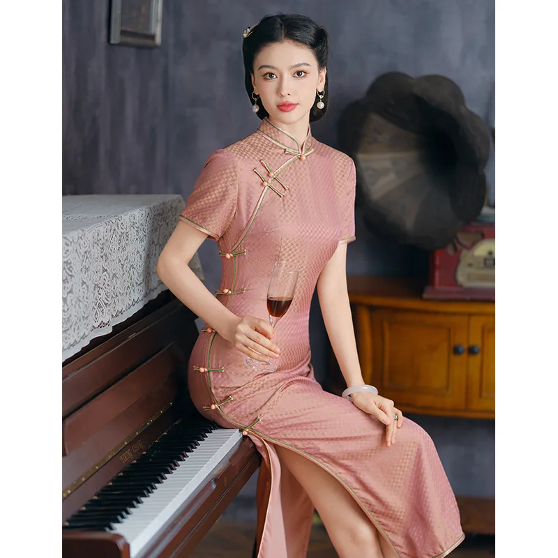 Платье-Ципао из высококачественного шелка шелковое платье с юбкой натурального