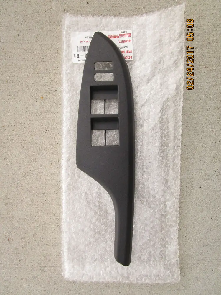 

Для 09 - 13 TOYOTA COROLLA LE S XLE MASTER POWER WINDOW SWITCH BEZEL TRIM BLACK NEW