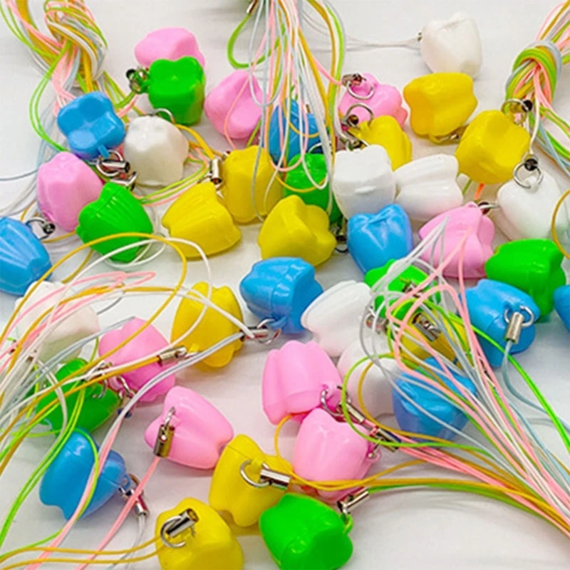 50 шт. красочный набор для хранения зубов подарок новорожденных детская