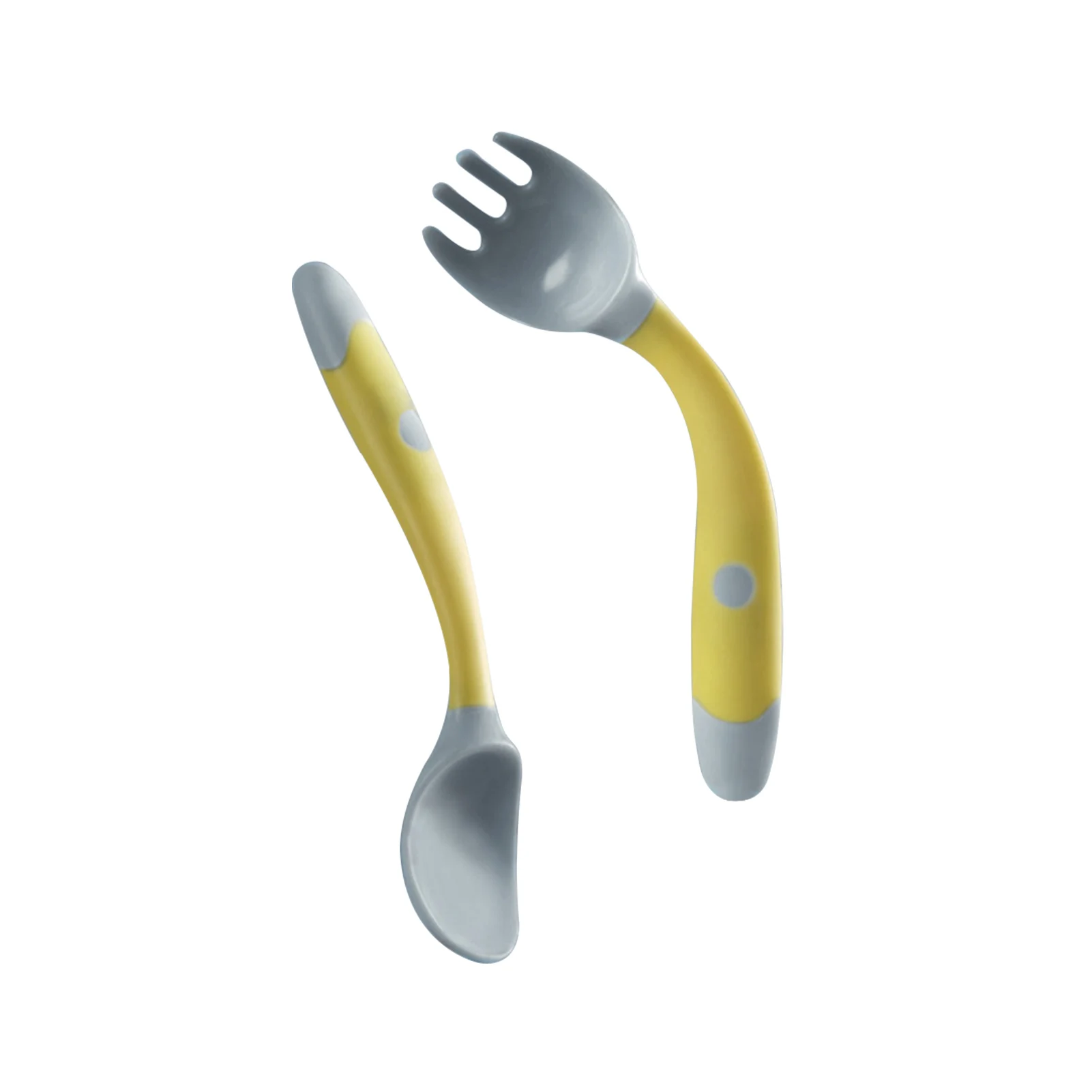 

Детский Тренировочный Набор с чехлом для хранения, вспомогательная самокормящаяся ложка, вилка, легко захватываемая портативная обеденная...