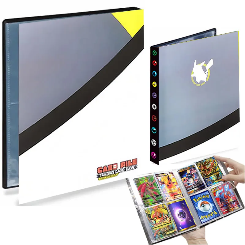 

4 Pocket Pokemon Album 240 Card Book Playing Game Livre Pokémon Collector Map Holder Notebook Binder Folder Loaded List kids Toy