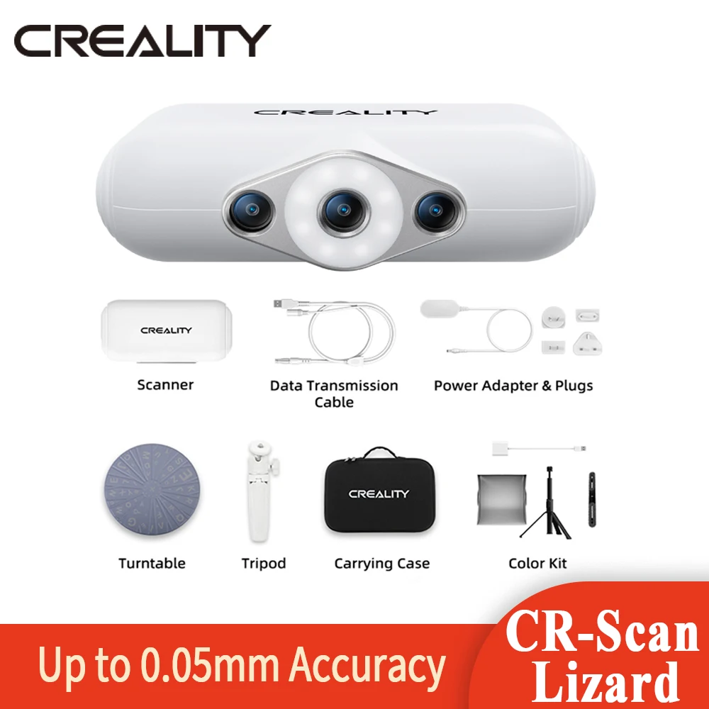 3D-сканер Creality CR-Scan Lizard / 01 Высокая точность Сканирование в ярком свете нескольких