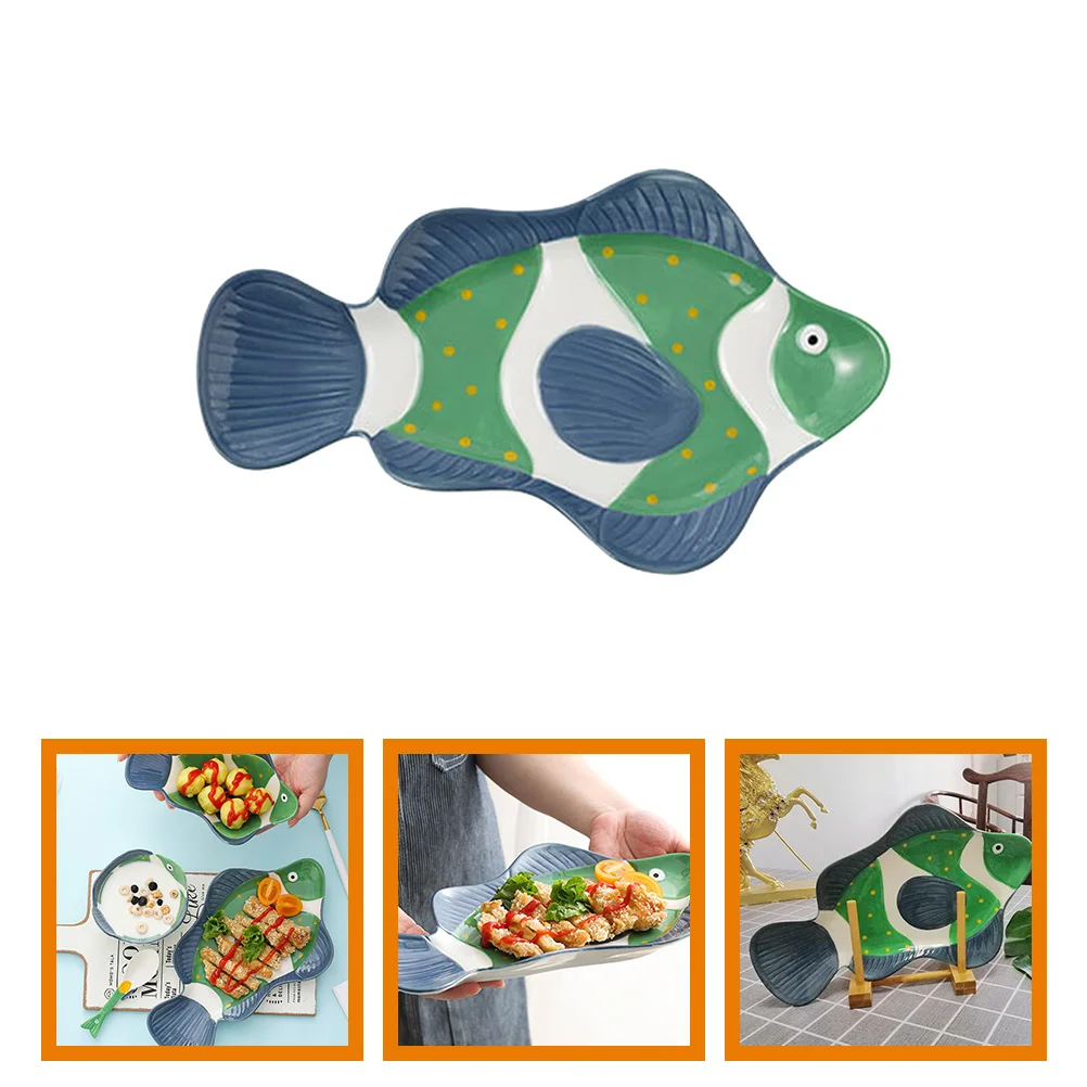 

Steamer Tray Food Plate Fish Cooking Dish Ceramic Hotel Storage Steak Appetizer Bowl Dinner
