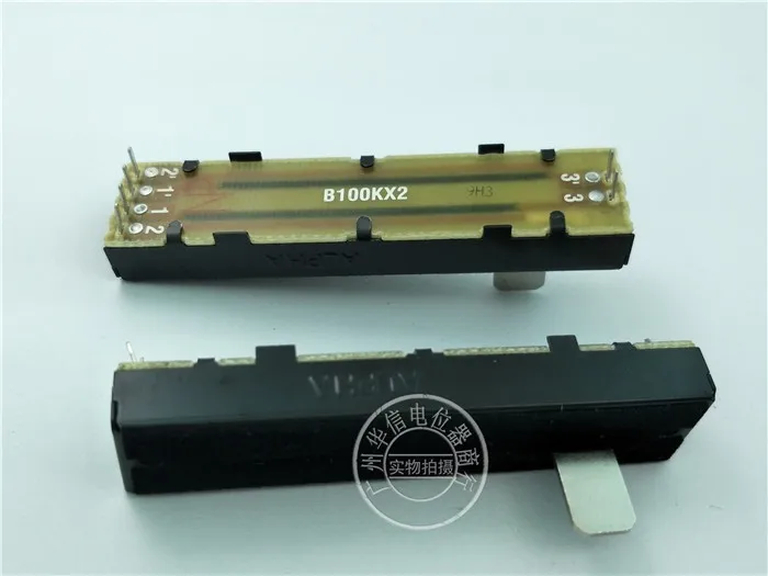 

Alpha 73 мм микшер прямой слайдер flipper двойной потенциометр B100k хвостовик 13MMB длинная внутренняя ножка