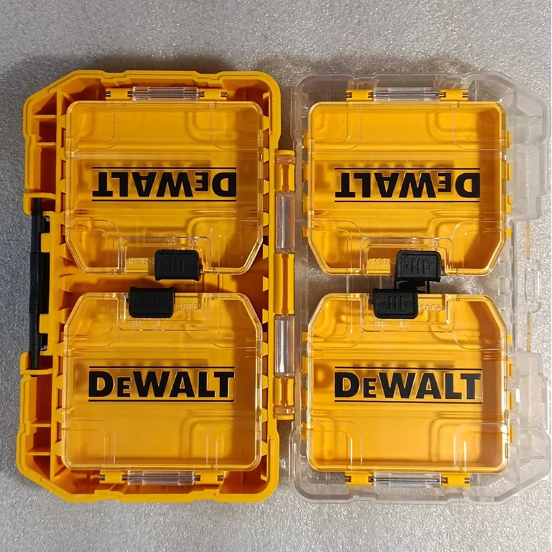 DEWALT Drill Bits Accessories Storage Case Screw Nut Drills Transparent Tool Box Small Medium Large Size High Hardness Tools Box images - 6