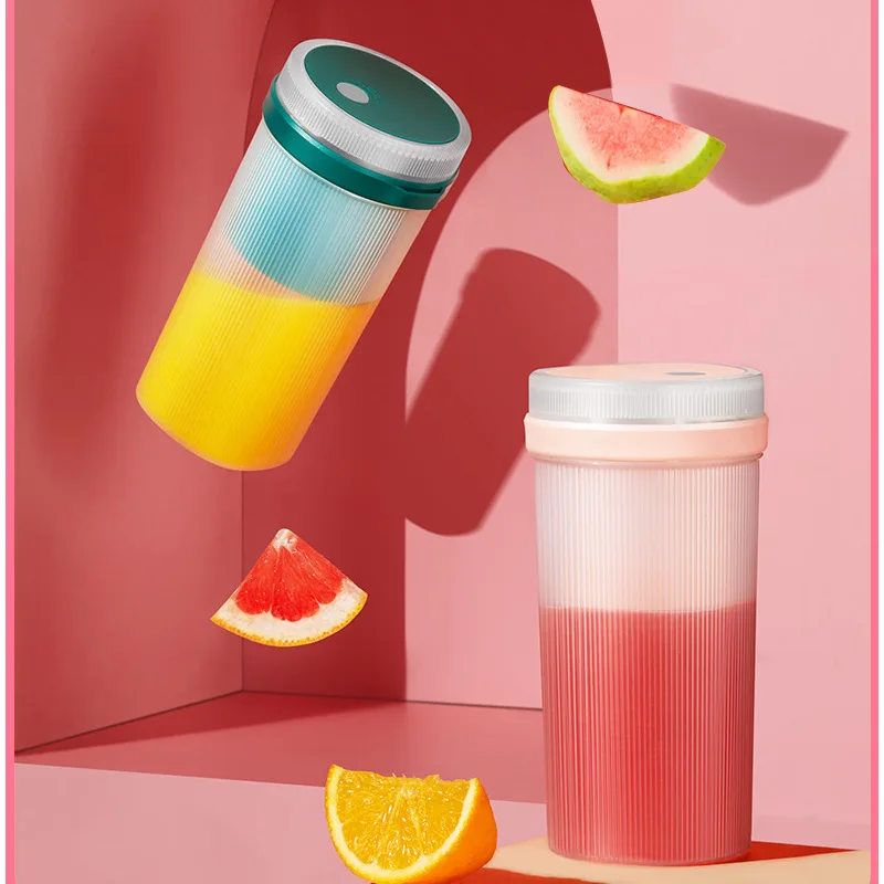 

Portable Mini Juicer Blender 350Ml Usb Rechargeable Smoothie Maker Milkshake Mixer Home Juicer Machine Food Processor Freshjuice