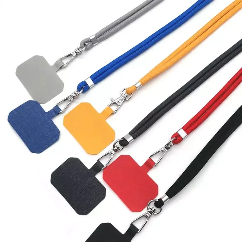 

Universal Crossbody Phone Lanyards Rope Nylon Patch Mobile Phone Strap Lanyard 9 Colors Soft Rope For Cell Phone Hanging Cord