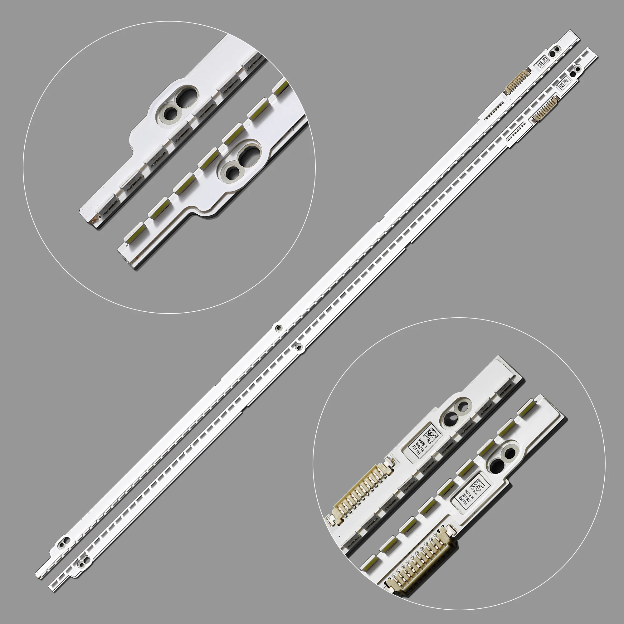 New 2pcs/Kit LED strips for SAMSUNG 55 TV UN55ES6500 LH55MECPGGC UN55ES6900 LTJ550HW08-V BN96-21813A BN96-21814A 2012SVS55 7032