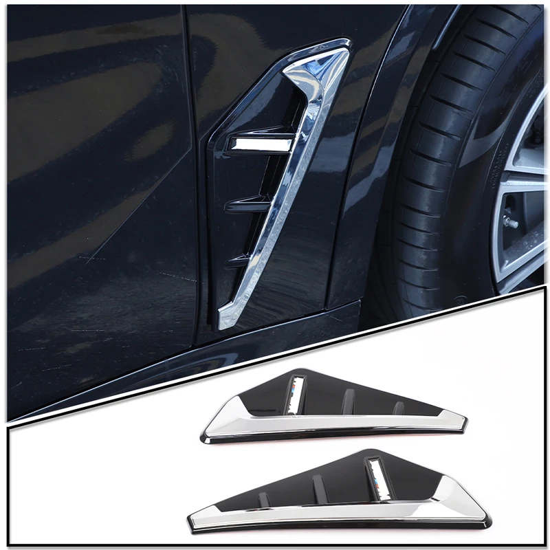 

Для BMW X5 G05 X5M F95 2019-2021 автомобильный Стайлинг ABS автомобиль акула жаберная сторона вентиляционное отверстие 3D наклейка Внешние детали автомо...