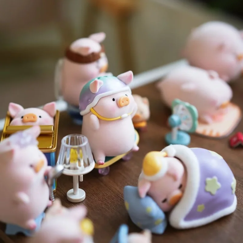 Lulu Pig Associated Daily Blind Box Kawaii Piggy Аниме Фигурка Кукла Украшение Коллекция Модель