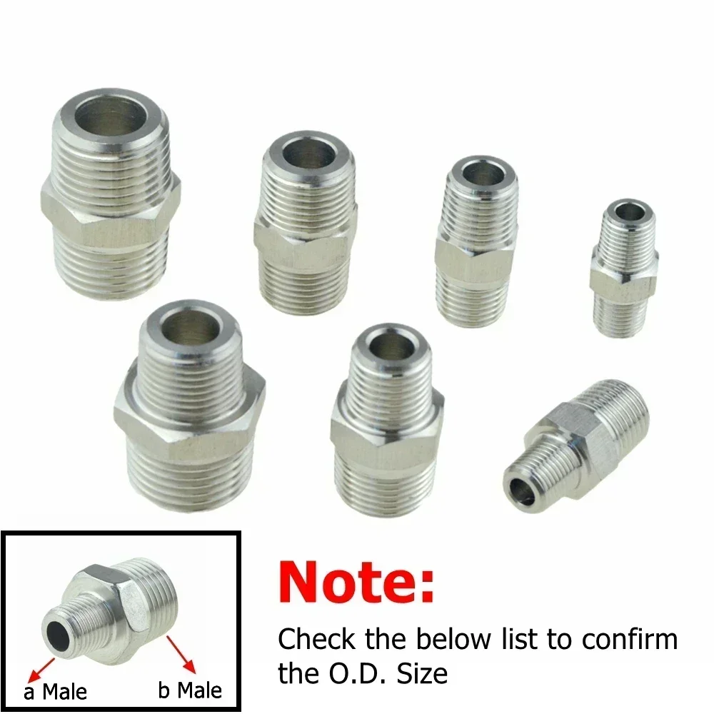 

WYWBEY Переходник фитинг из нержавеющей стали 304