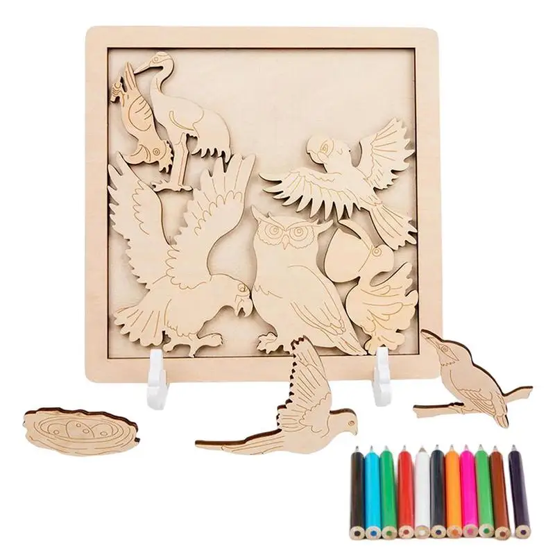 

Детский пазл-раскраска «водные существа»