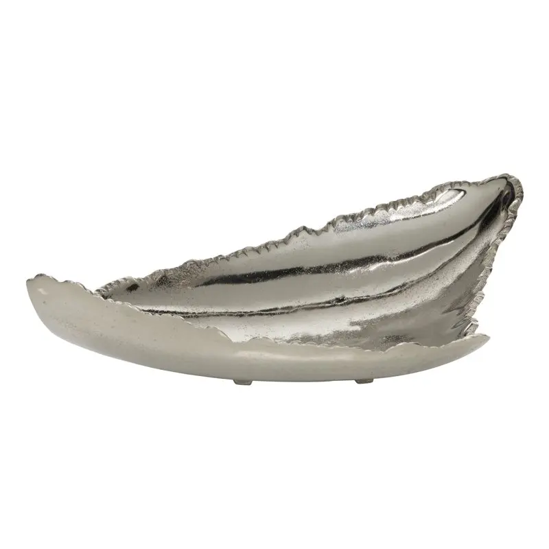 

16" x 11" Silver Aluminum Live Edge Tray, 1-Piece