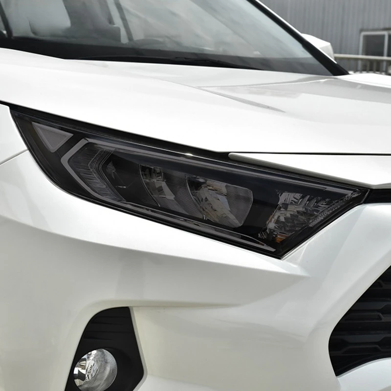 

2 шт. для Toyota Rav4 2019 2020 Xa50 тинт для автомобильных фар Черная защитная пленка защита прозрачная ТПУ стикер аксессуары