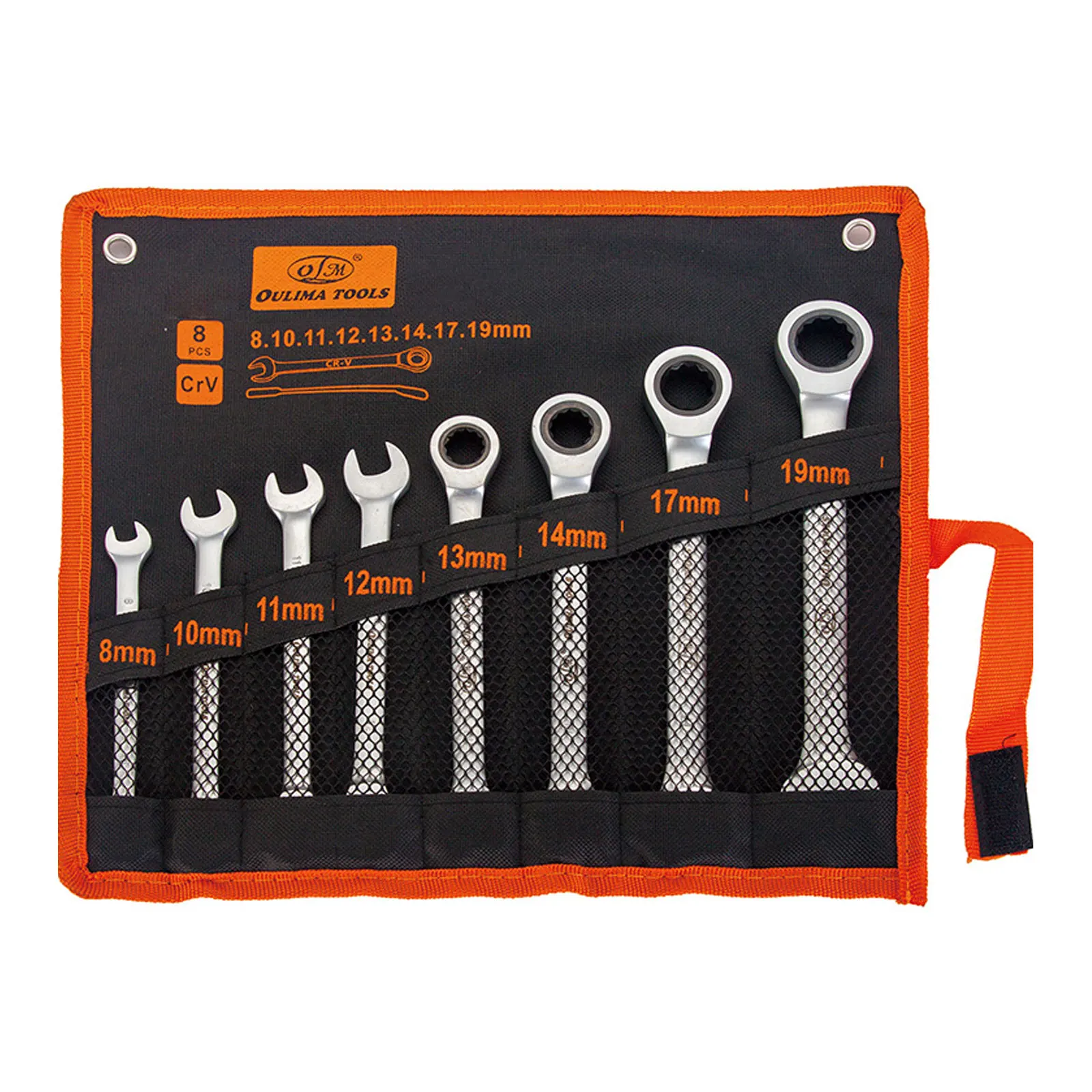 

Set,Metric Wrench with Carrying Vanadium tool Combination Bag Ratcheting Chrome sets Steel Key Hand Universal Wrenches Spanner