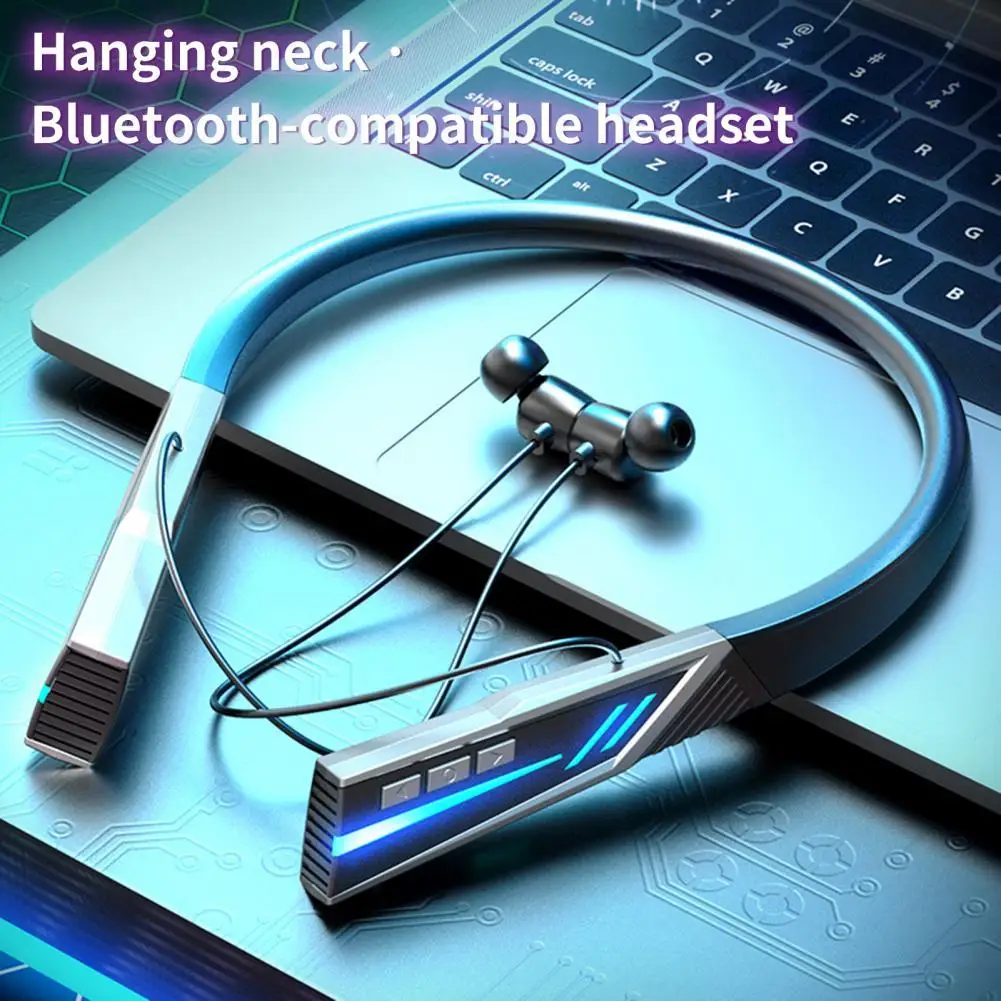 

Микро-USB наушники с шейным ободом спортивная Гарнитура наушники Bluetooth-совместимые наушники 5,0 спортивные наушники-вкладыши беспроводные на...