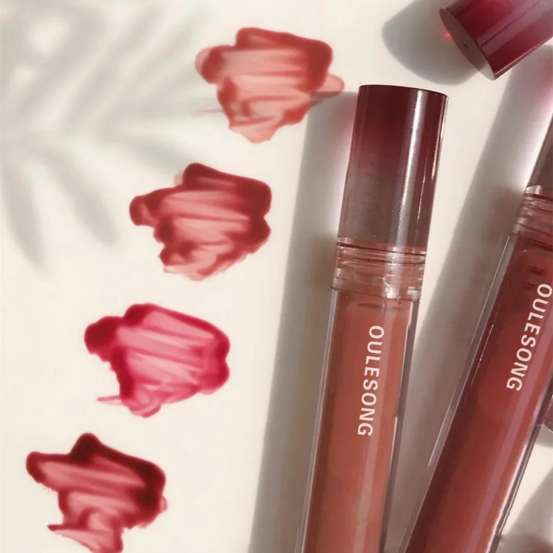 

Oulesong Inner drama Lip Gloss Mirror Lip Glaze Water Light Lipgloss Nourishing Lips Makeup Brilho Tinta De Labios тинт для губ