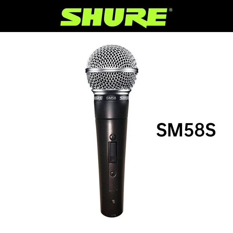 Микрофон Shure SM58S кардиоидный динамический микрофон для караоке прямого эфира