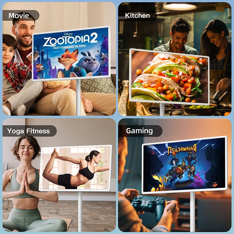 Интерактивный 32-дюймовый портативный монитор-телевизор Smart TV с Android 15, 8+128 ГБ, сенсорный ЖК-дисплей, все в одном, портативный телевизор (art.: 3920da520c0ff) - 3920da520c0ff