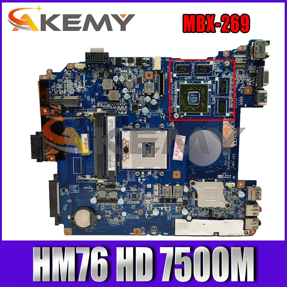 Материнская плата для ноутбука sony VAIO SVE11 AKEMY MBX-269 DA0HK5MB6F0 A1876100A A1876099A материнская HM76