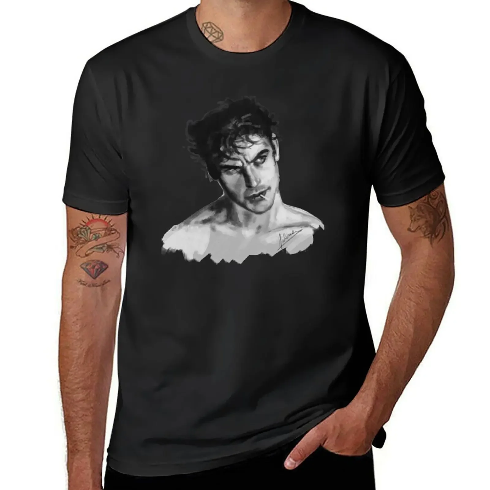 Футболка мужская оверсайз с графическим принтом в винтажном стиле