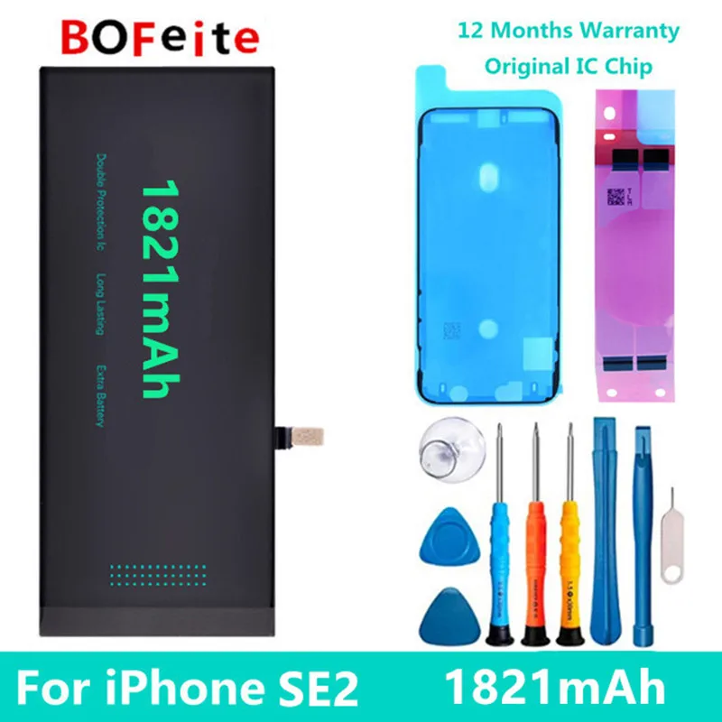 BoFeite Battery For iPhone SE2020 1821mAh Replacement Bateria For Apple phone Battery  with Repair Tools Kit