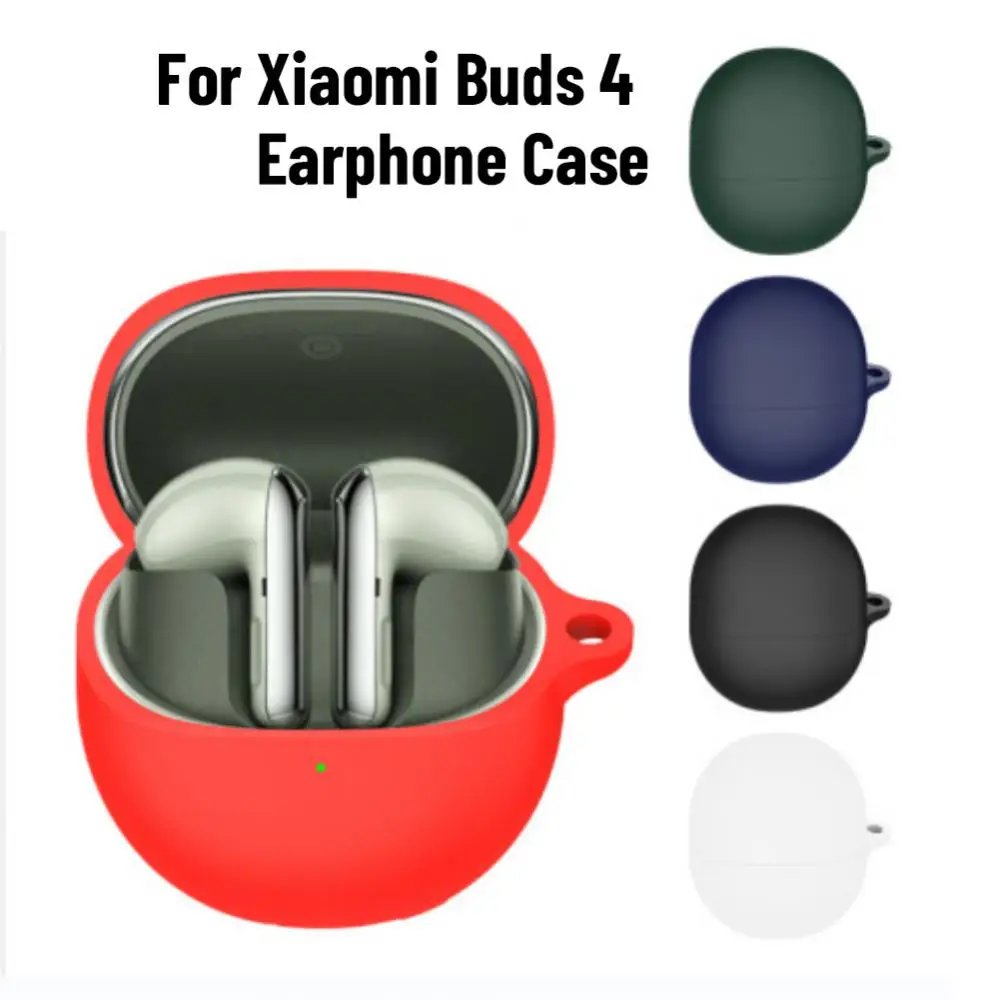 

Soft For Xiaomi Buds 4 Silicone Protective Cover Wireless Earbuds Protect Shell Earphone Cover Silicone Case Headphone Cover 1pc