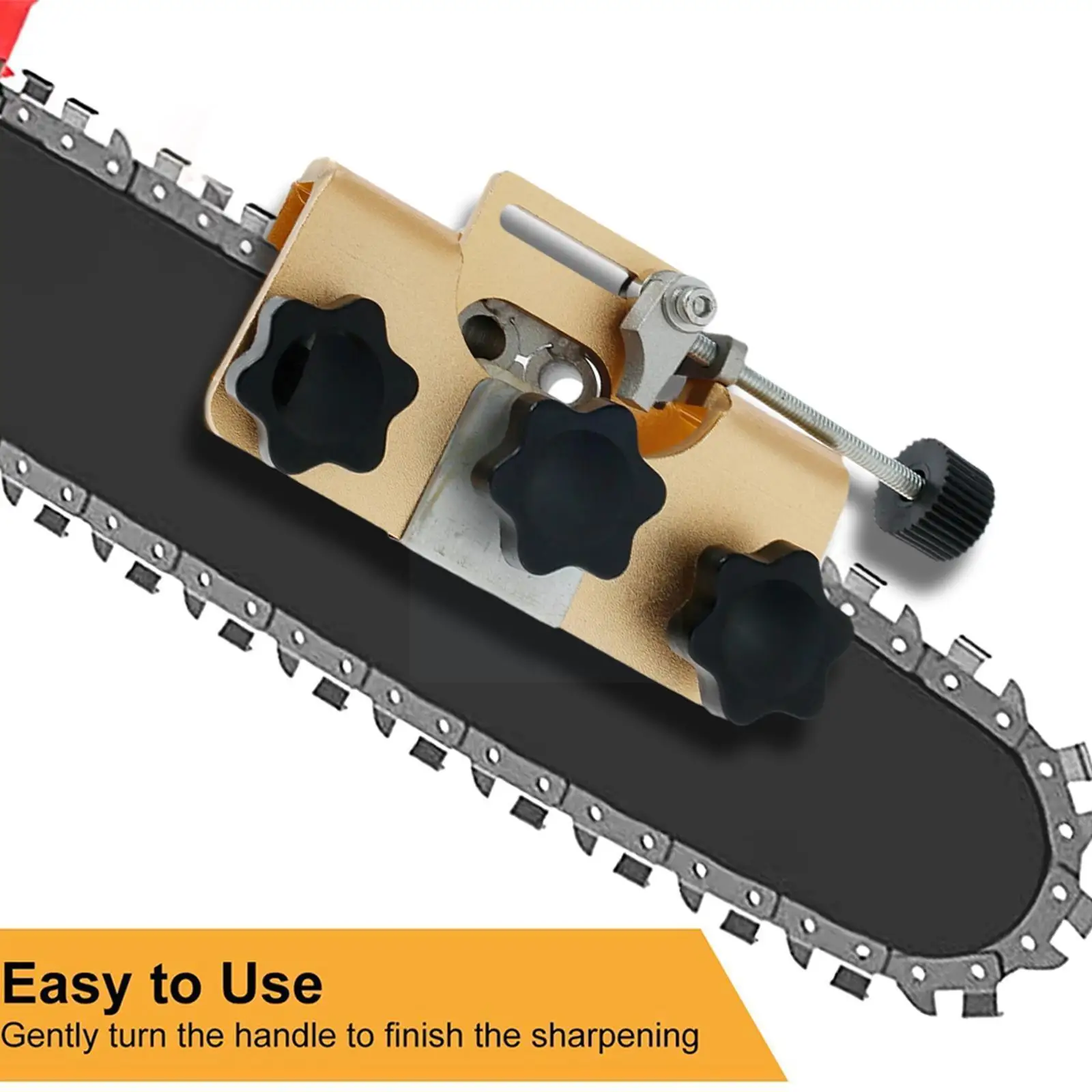 

Chainsaw Sharpener With 3pcs Grinder Stones Aluminium Chainsaw Sharpening Jig Chain Saw Drill Sharpen Tool For Most Electri N2m6