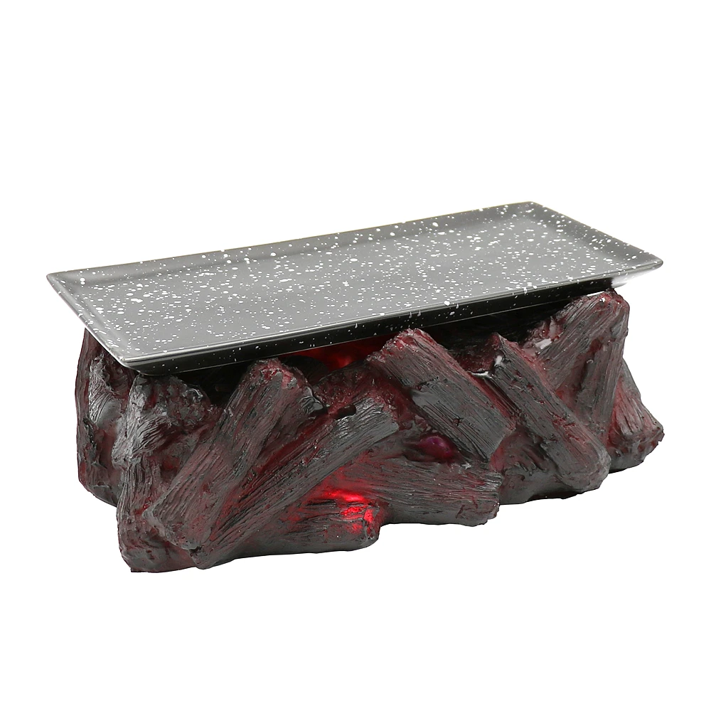 

Dry Hotel Tableware Barbecue Charcoal Simulation Charcoal Plate Modeling Ice Restaurant Meat Ceramic Volcanic Barbecue Plate