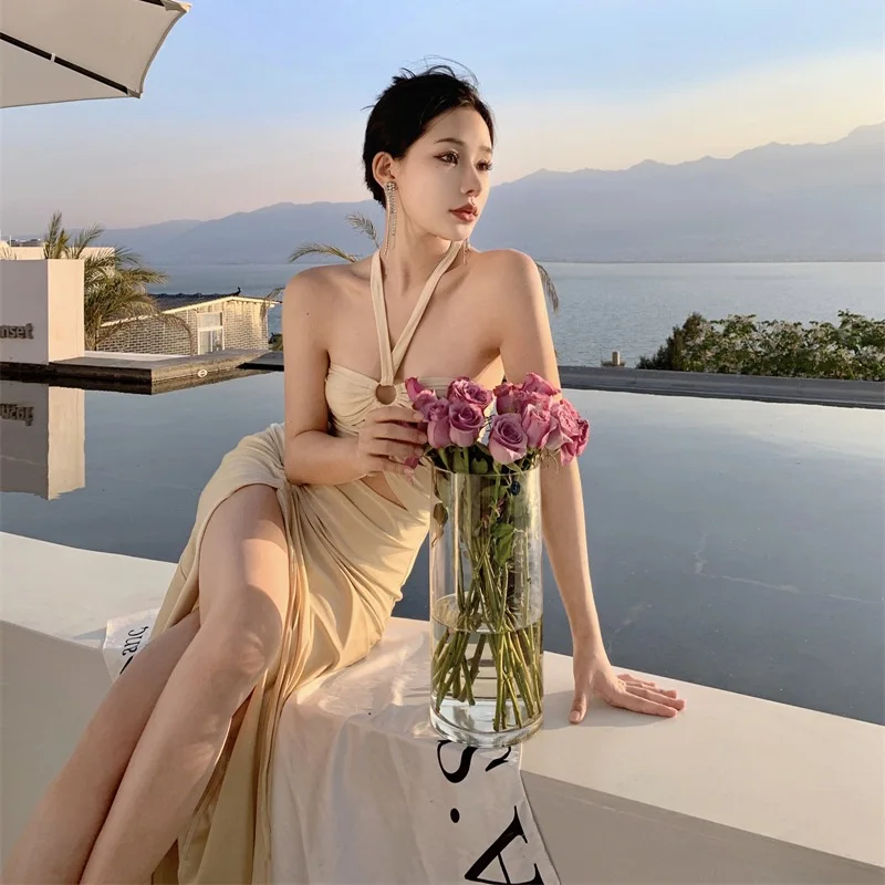 

Платье на бретельках Pure Desire Style, элегантное сексуальное платье в стиле богини, Новинка лета 2023