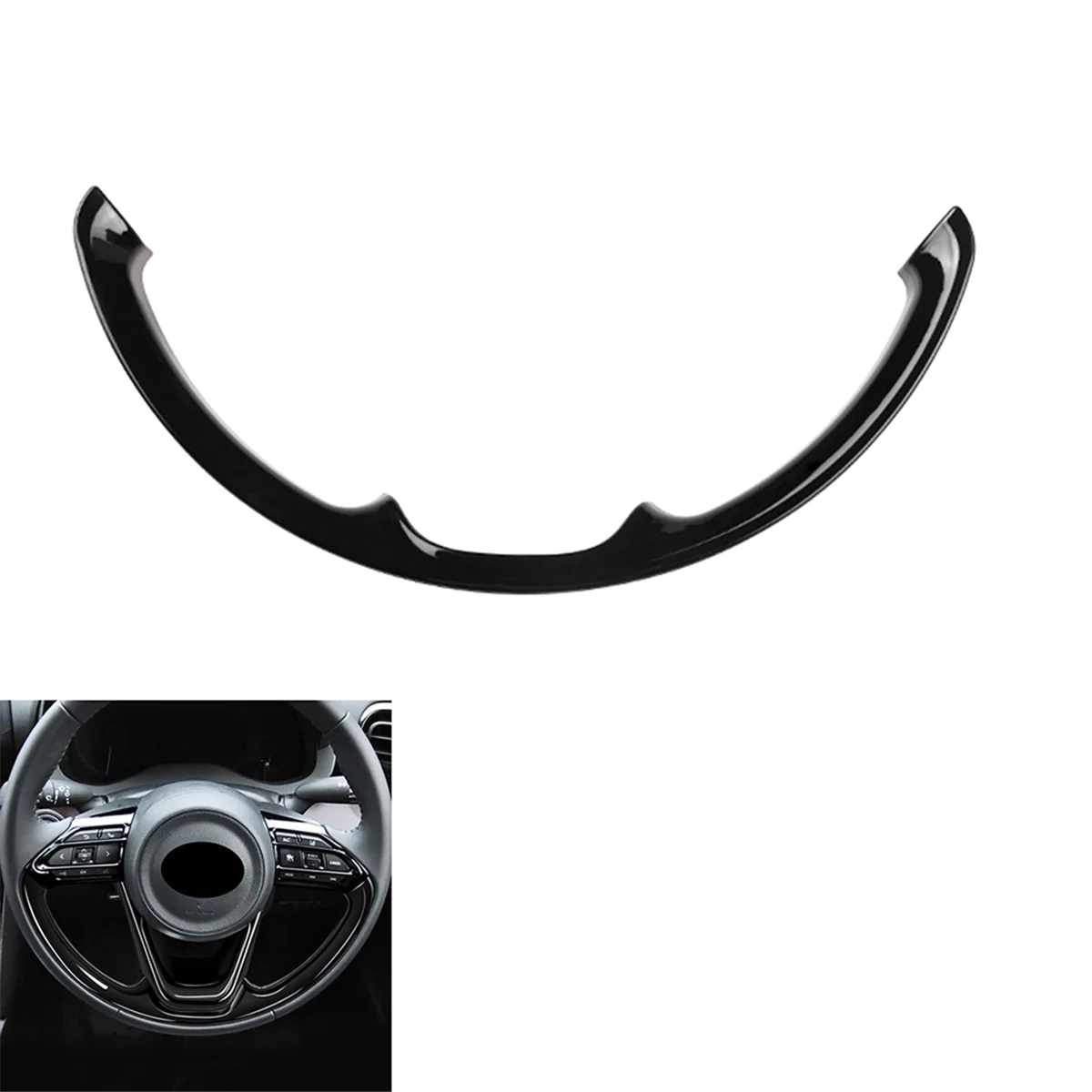 Для Toyota Sienta Aqua Yaris Cross 2022 2023 Автомобильная панель рулевого колеса Крышка отделка